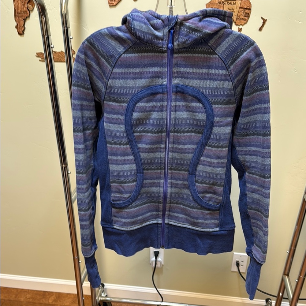 Lululemon Striped Blue and Purple Hoodie